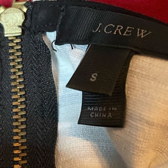 J. Crew Black & White Striped Short Sleeve Dress w/ Exposed Zipper - Picture 11 of 12